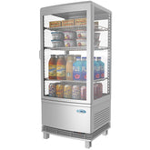 17 in. Silver Countertop Display Refrigerator - 3 Cu Ft. CDCU-3C-SV.